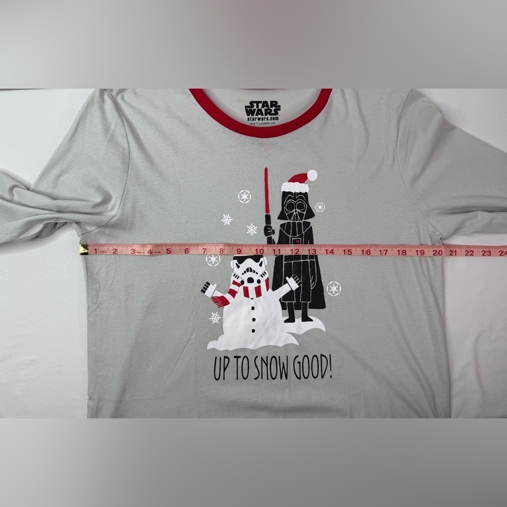 NWT Disney Star Wars Pajama Set Long Sleeve Top Flannel Pants Size Medium - Picture 7 of 11